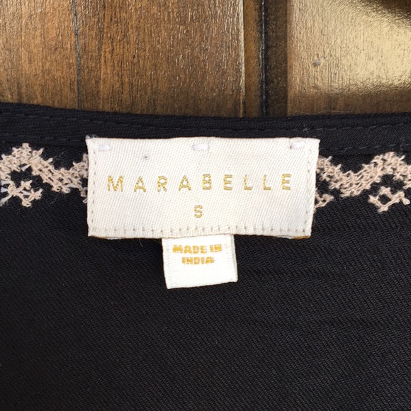 Marabelle Boho Embroidered Tassel Blouse S - Picture 6 of 7